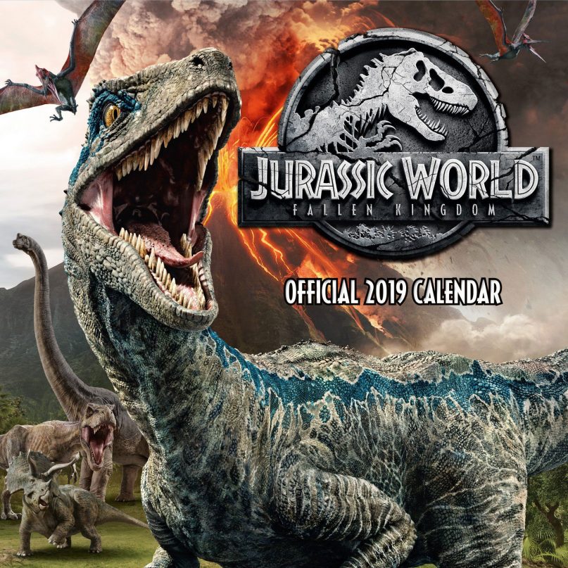 Jurassic World Fallen Kingdom kalendarz ścienny 2019